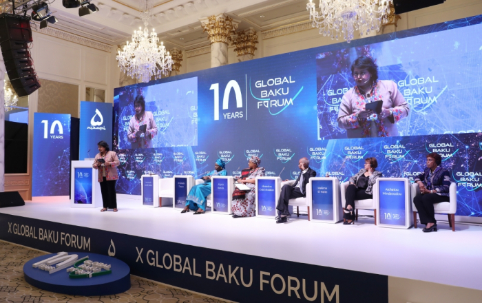 Qlobal Bakı Forumunda Afrikanın geostrateji əhəmiyyəti və imkanları müzakirə mövzusu olub
Qlobal Bakı Forumunda Afrikanın geostrateji əhəmiyyəti və imkanları müzakirə mövzusu olub