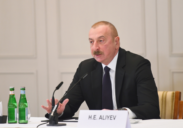 Prezident: "Bu gün beynəlxalq hüququn aliliyinə inam azalıb" Prezident: "Bu gün beynəlxalq hüququn aliliyinə inam azalıb"