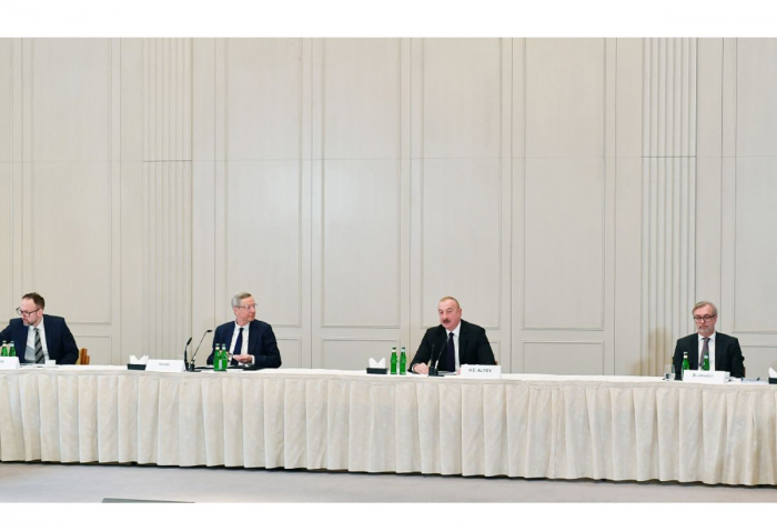  President Ilham Aliyev holds meeting with German businessmen  