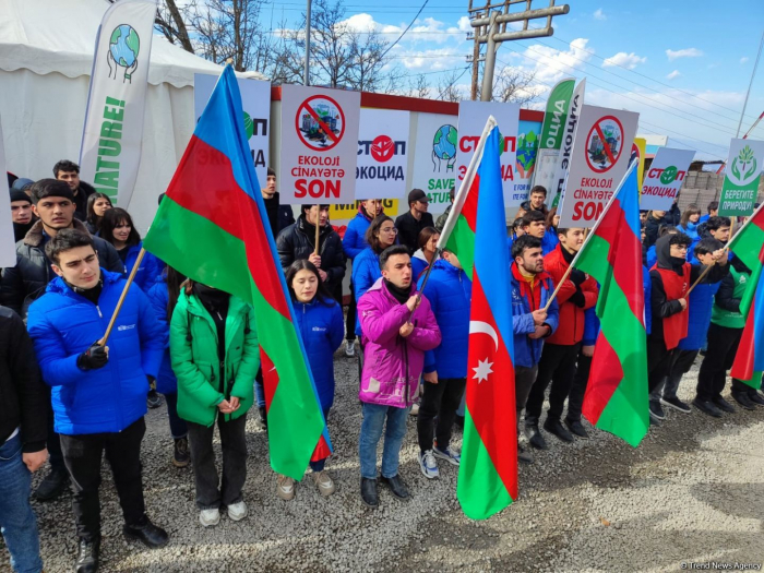   Peaceful protests of Azerbaijani eco-activists continue on Lachin-Khankendi road  