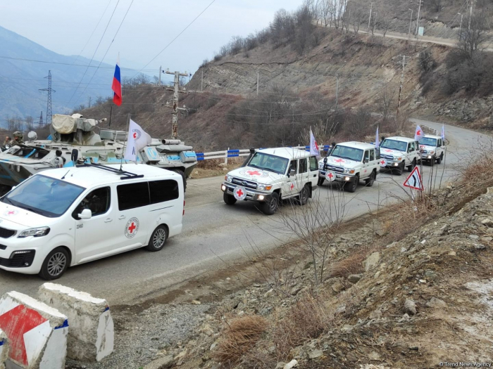 ICRC convoy drives freely along Azerbaijan