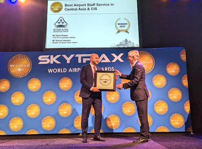 Heydar Aliyev International Airport awarded prestigious Skytrax Award