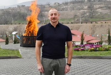 We will live forever in native Karabakh, native Zangezur - President Ilham Aliyev