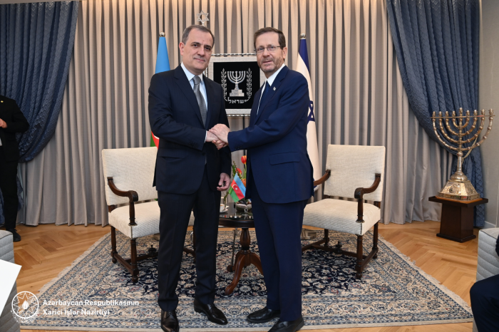 Azerbaijani FM briefs Israeli president on post-conflict situation in region 