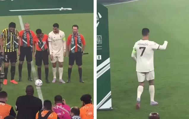       "Messi" qışqırıb    Ronaldonu əsəbiləşdirdilər   