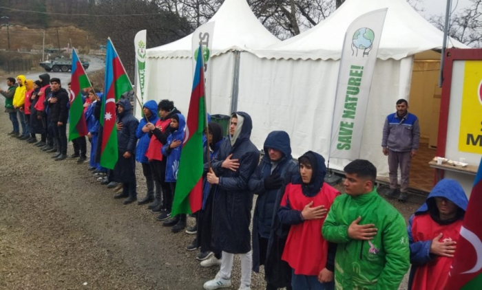  Lachin-Khankendi road: Peaceful protests of Azerbaijani eco-activists enter 106th day 