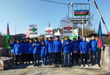   La protesta pacífica de los ecoactivistas azerbaiyanos en la carretera Lachin-Khankandi entra en su 104º día  