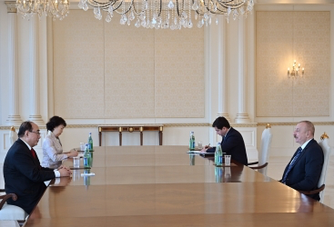  President Ilham Aliyev receives Special Representative of Chinese Government on European Affairs 