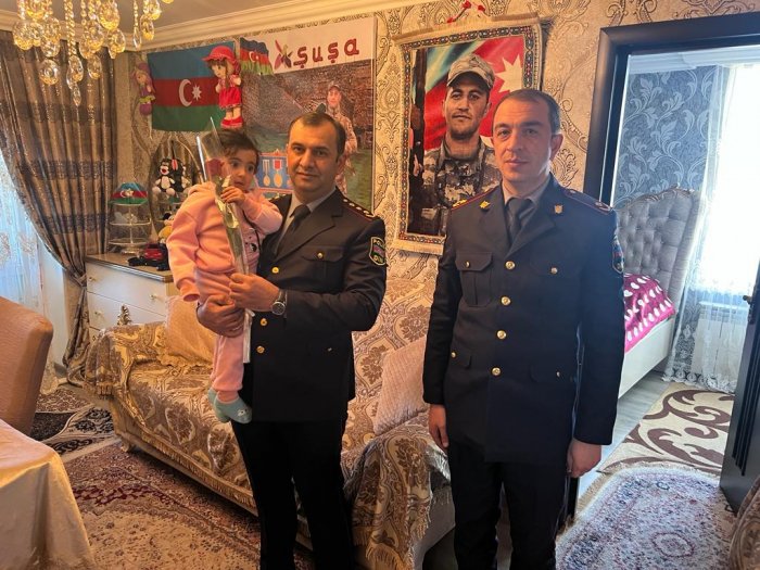 Daşkəsən polisindən şəhid ailələrinə 8 Mart ziyarəti -    FOTOLAR   