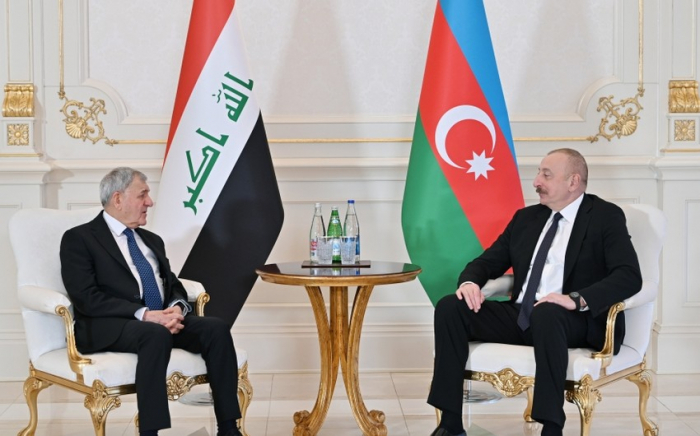   Präsidenten Aserbaidschans und des Irak trafen sich in Baku  