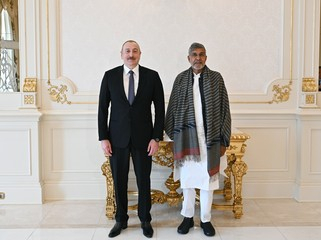    İlham Əliyev Nobel sülh mükafatı laureatı Kailaş Satyartini qəbul edib -  YENİLƏNİB   
