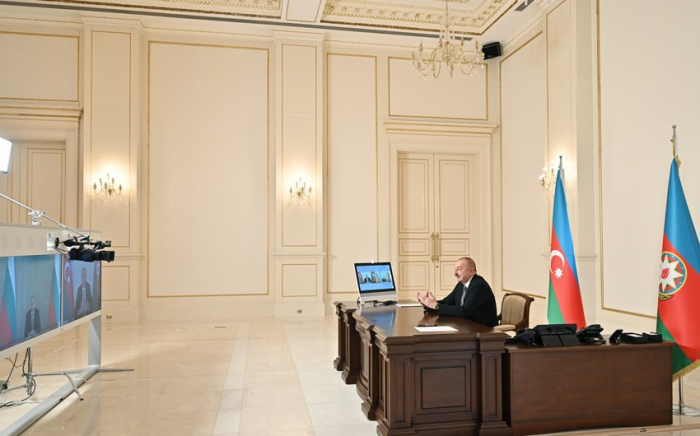   Ilham Aliyev traf sich im Format einer Videokonferenz mit dem bulgarischen Präsidenten  