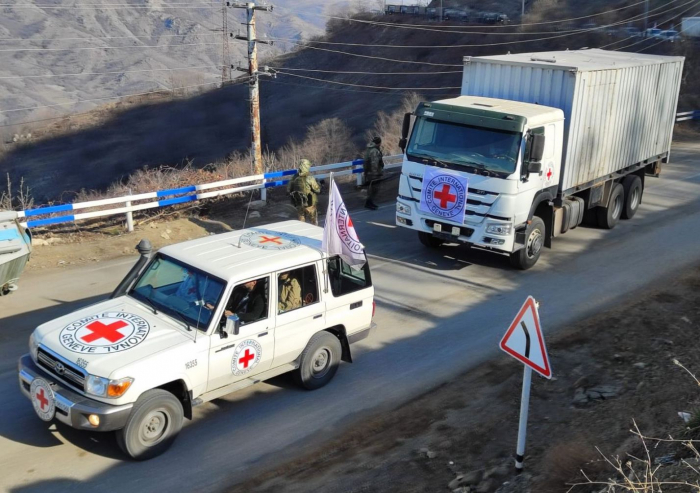 Eight ICRC vehicles pass freely through protest area  