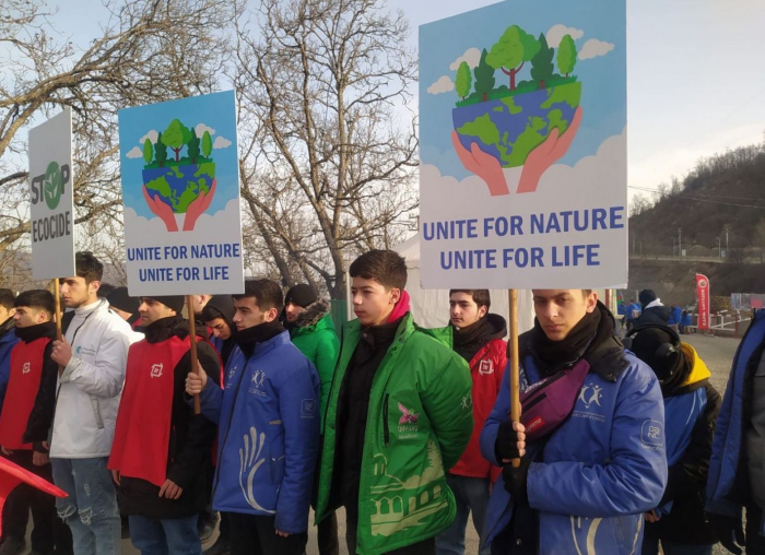   Peaceful protest of Azerbaijanis continues on Lachin-Khankendi road  