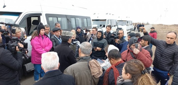    Xarici jurnalistlər Ağdamda     
