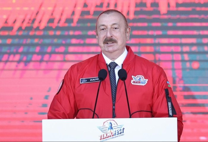       Prezident:    "Türkiyənin güclü sənayesi onun müttəfiqlərini gücləndirir"   
