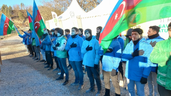 114e jour de la manifestation pacifique sur la route Lathcine-Khankendi