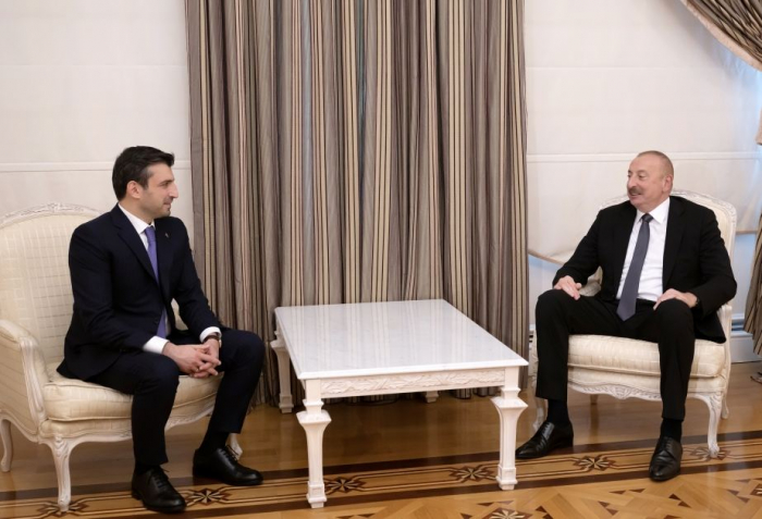   Präsident Ilham Aliyev empfängt Chefingenieur Selcuk Bayraktar  