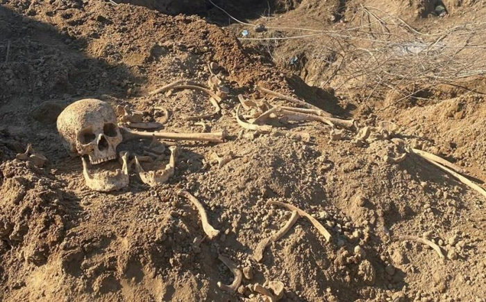 Human bones found during excavations in Azerbaijan