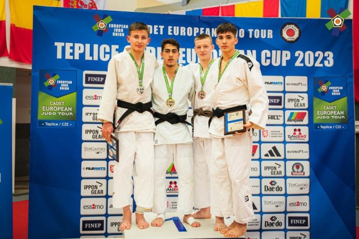 Azerbaijani judo team rank 1st at Teplice Cadet European Cup 2023