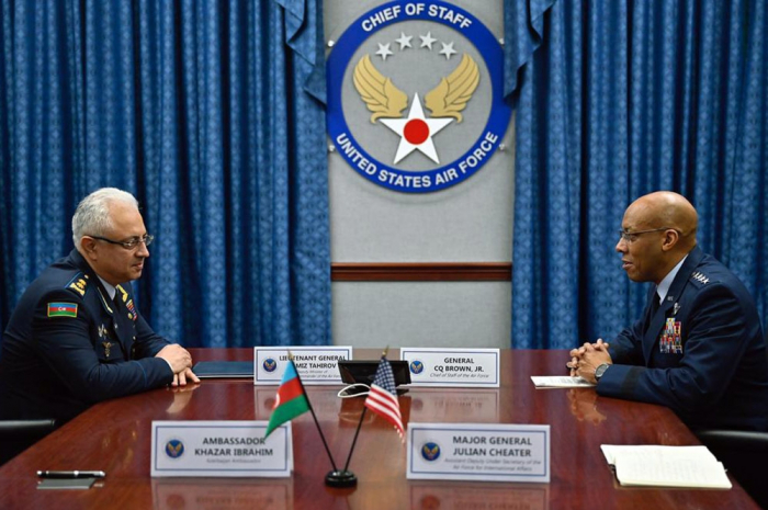   Azerbaijan Air Force Commander meets Chief of Staff of United States Air Force   