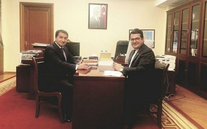    Prezidentin köməkçisi İran səfiri ilə görüşdü -    FOTO      