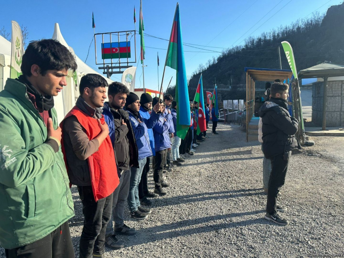   Day 126: Peaceful protest of Azerbaijani eco-activists continues on Lachin-Khankendi road   