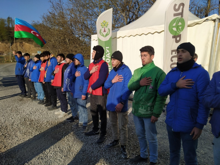   Peaceful protest of Azerbaijani eco-activists on Lachin–Khankendi road enters 131st day  