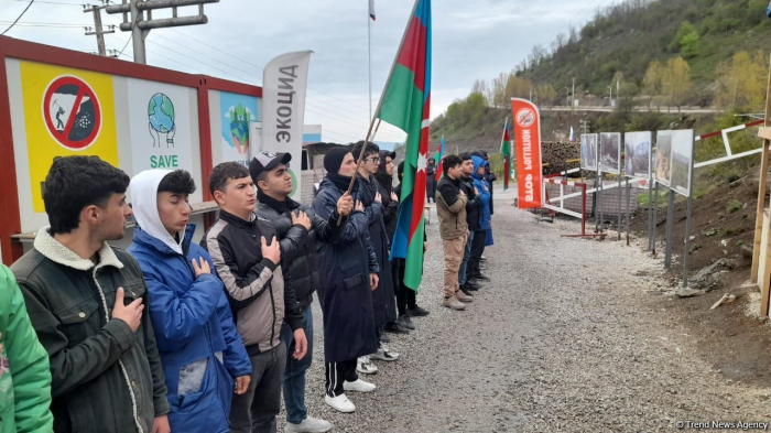   Peaceful protests of Azerbaijani eco-activists continues on Lachin-Khankendi road  