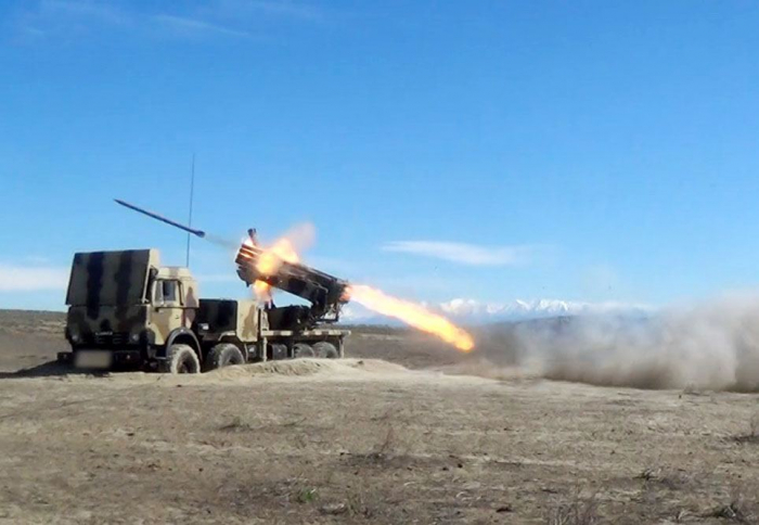  Azerbaijani Rocket and Artillery Troops’ exercises are underway 