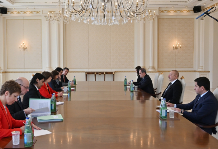   Präsident Aliyev betont die Notwendigkeit eines breiten Meinungsaustausches über die Perspektiven der Beziehungen zwischen Aserbaidschan und Frankreich  