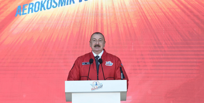  Presidents of Azerbaijan and Türkiye attend TEKNOFEST 2023 in Istanbul -  VIDEO