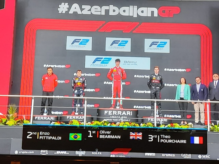   Gewinner des Formel-2-Hauptrennens des F1-Großen Preises von Aserbaidschan ausgezeichnet  