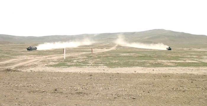  Azerbaijani Army improves combat skills of armored vehicles - VIDEO 