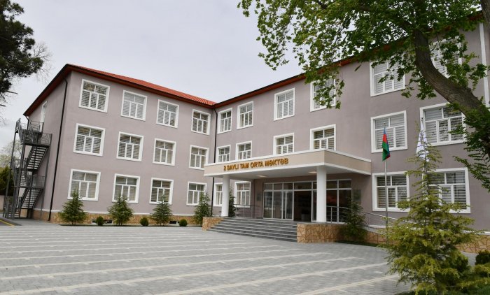  İlham Əliyev və Mehriban Əliyeva yeni məktəbin açılışında  -YENİLƏNİB   