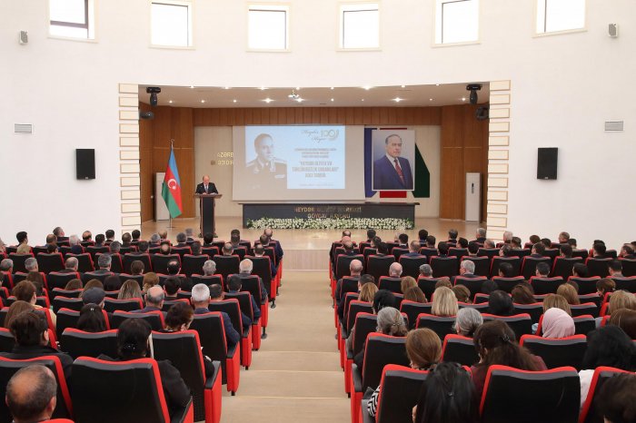Göyçayda Heydər Əliyevin yubileyinə həsr olunan tədbir keçirilib