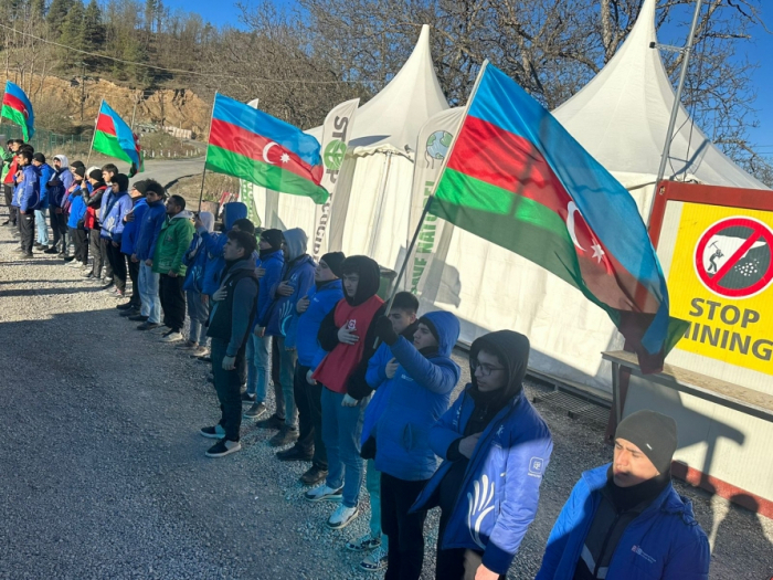   La protesta pacífica de los ecoactivistas azerbaiyanos en la carretera Lachin-Khankandi entra en su 125º día  