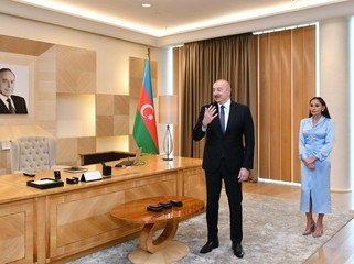       İlham Əliyev:    “Bayraqlarımız Ağrı dağda, Murov dağında, Zəngəzur dağlarında, Şuşada bir yerdə dalğalanır”   