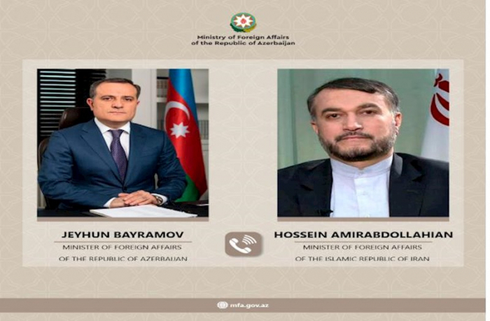  Ministros de Relaciones Exteriores de Azerbaiyán e Irán mantuvieron conferencia telefónica 