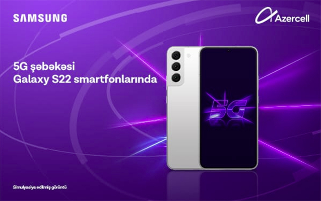 Azercell Samsung istifadəçilərinə 5G-nin sürətini sınamağa imkan yaradır!  
