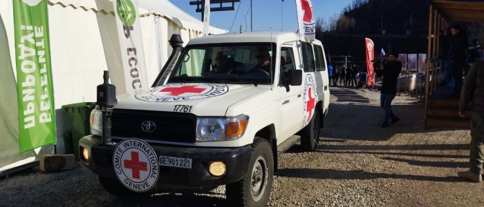 ICRC convoy moves freely along Azerbaijan