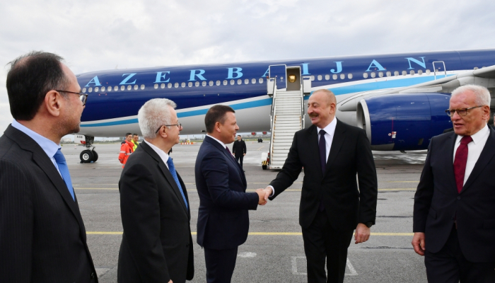   El presidente de Azerbaiyán arribó a Bulgaria en visita de trabajo  