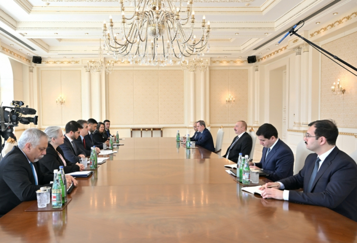   Presidente Ilham Aliyev recibe al Ministro de Asuntos Exteriores de Israel  