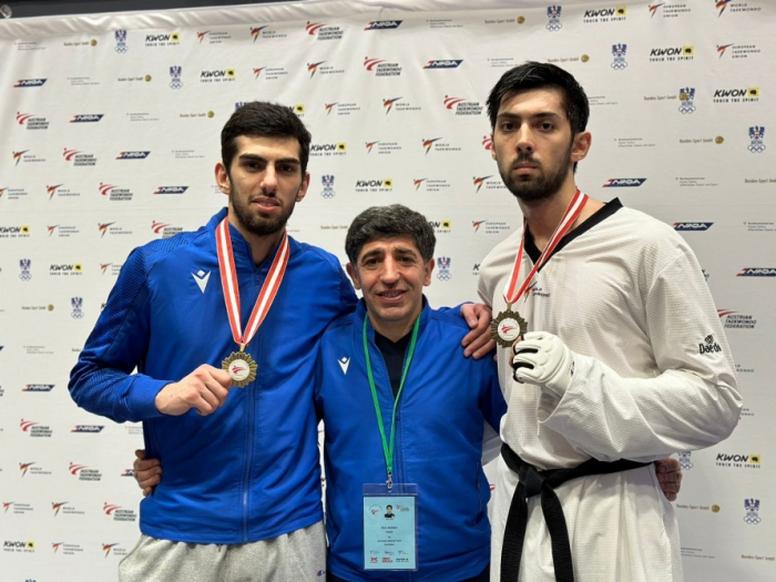 Azerbaijani taekwondo fighters grab two medals at Austrian Open