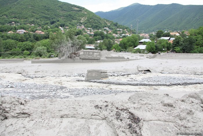 Balakənçaydan sel keçib