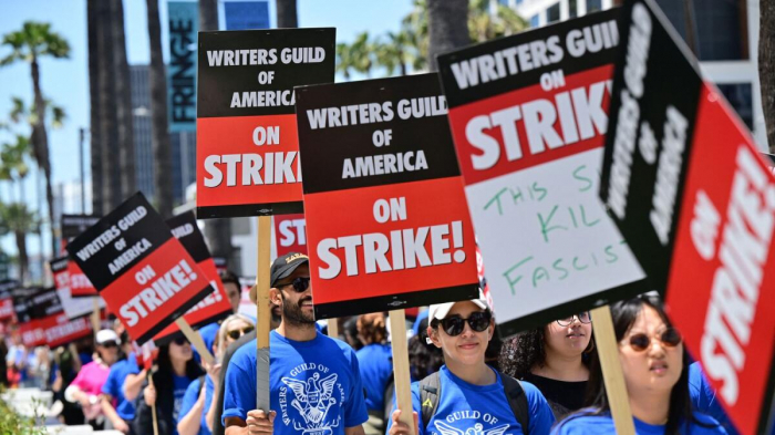   Film and television writers in the US have gone on strike for better pay -   NO COMMENT    