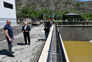   Ilham Aliyev viewed construction progress at “Sarigishlag” hydroelectric power station in Zangilan  