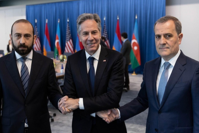  Blinken sums up meeting results with FMs of Azerbaijan, Armenia in US 