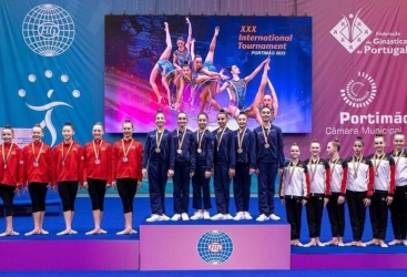 Azerbaijani rhythmic gymnasts claim four more medals at 2023 Portimão International Tournament