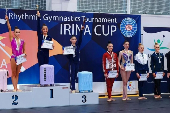La gimnasta azerbaiyana logra dos bronces en la Copa Irina 2023